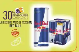 Match Red Bull 30% remboursé sur la Carte sur le 2eme pack de 4x250 ml Red Bull offre