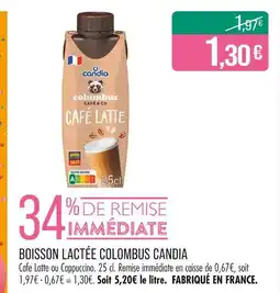 Match Candia Boisson lactée Colombus offre