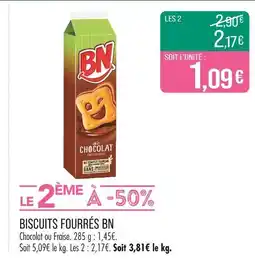 Match BN Biscuits fourrés offre