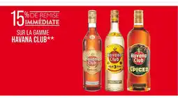 Match Havana Club 15% de remise immédiate sur la gamme havana club offre