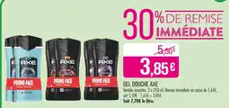 Match AXE Gel douche offre
