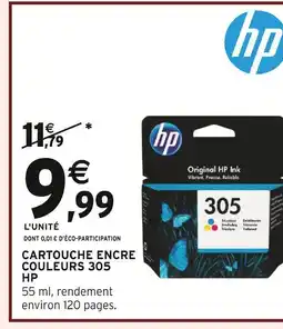 Intermarché HP Cartouche encre couleurs 305 offre