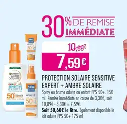 Match Ambre Solaire Protection solaire sensitive expert offre