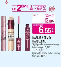 Match MAYBELLINE Mascara gemey offre