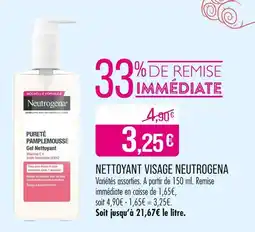Match Neutrogena Nettoyant visage offre