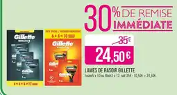 Match Gillette Lames de rasoir offre