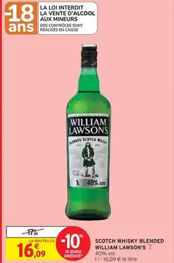 Intermarché WILLIAM LAWSON'S Scotch whisky blended offre