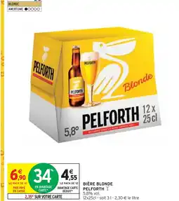 Intermarché Pelforth Bière Blonde offre
