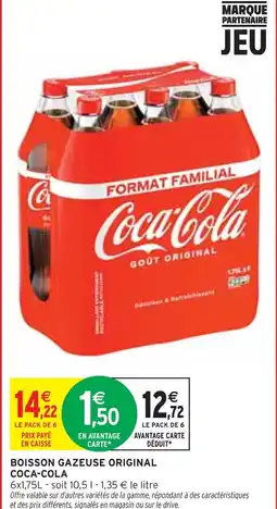 Intermarché COCA-COLA Boisson gazeuse original offre