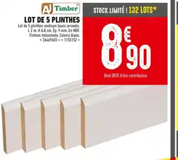 Batkor AJ Timber Lot de 5 plinthes offre