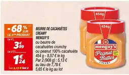 Netto MENGUY'S Beurre de cacahuètes creamy offre