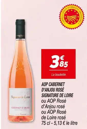 Netto Signature de loire Aop cabernet d'anjou rosé offre