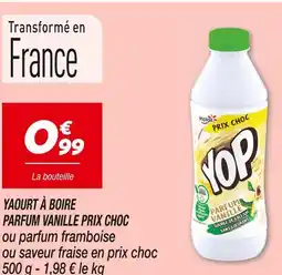 Netto Yoplait Yaourt à boire parfum vanille prix choc offre