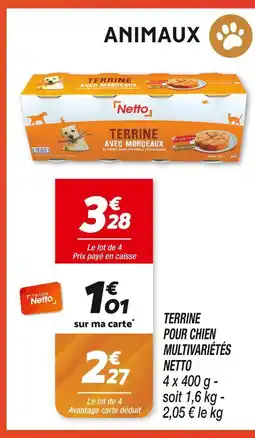 Netto Netto Terrine pour chien multivariétés offre