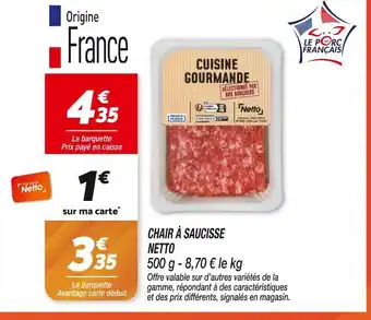 Netto Netto Chair à saucisse offre