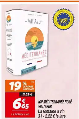 Netto Vill' Azur IGP Méditerranée Rosé offre