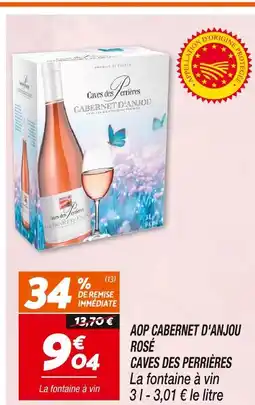 Netto Caves des Perrières AOP Cabernet d'Anjou Rosé offre