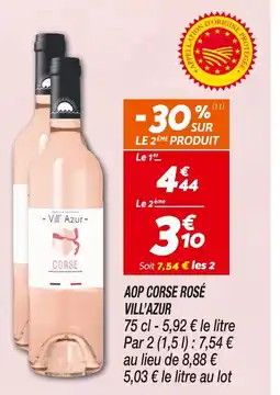 Netto Vill'Azur AOP Corse Rosé offre