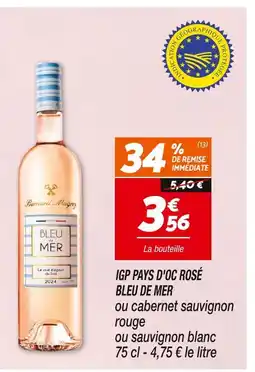 Netto BLEU DE MER IGP pays d'oc rosé offre