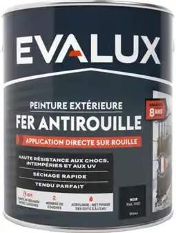 Brico Dépôt Evalux - peinture fer antirouille acrylique 2,5 l offre