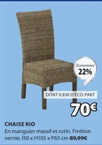 JYSK Chaise rio offre