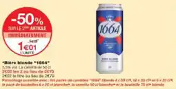 Monoprix Bière blonde 1664 offre