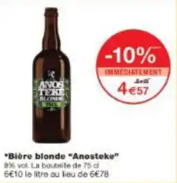 Monoprix Bière blonde anosteke offre