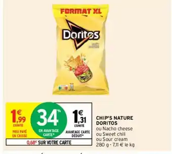 Intermarché Hyper Chip's Nature Doritos offre