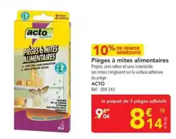 METRO Pièges à mites alimentaires offre