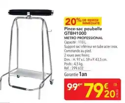METRO Metro - pince-sac poubelle gtbh1000 offre