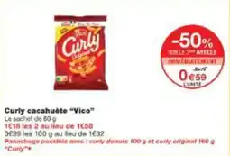 Monoprix Curly cacahuète vico offre