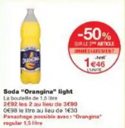 Monoprix Soda orangina light offre