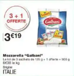 Monoprix Mozzarella galbani offre