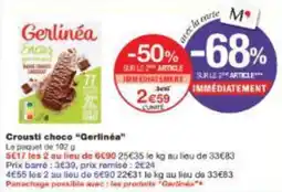 Monoprix Crousti choco gerlinéa offre