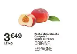Monoprix Poche plate blanche offre