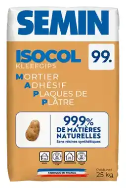 Brico Dépôt Mortier adhésif isocol 99 - 25 kg offre