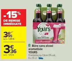 Carrefour City Bière sans alcool aromatisée offre
