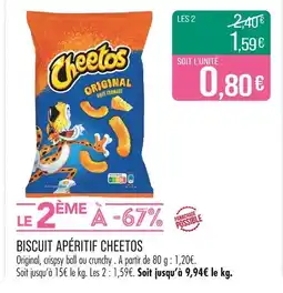 Match Cheetos Biscuit apéritif offre