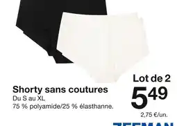 Zeeman ZEEMAN Shorty sans coutures offre
