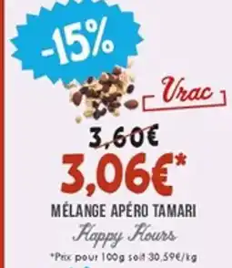 Naturalia HAPPY HOURS Mélange apéro tamari offre