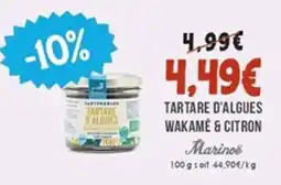 Naturalia Tartare d'algues wakamé & citron offre