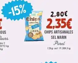 Naturalia PURAL Chips artisanales sel marin offre