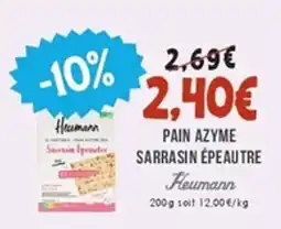 Naturalia HEUMANN Pain azyme sarrasin épeautre offre