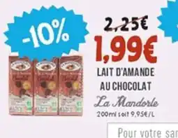 Naturalia LE MANDORLE Lait d'amande au chocolat offre