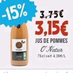 Naturalia O NATUR Jus de pommes offre