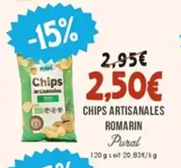 Naturalia PURAL Chips artisanales romarin offre