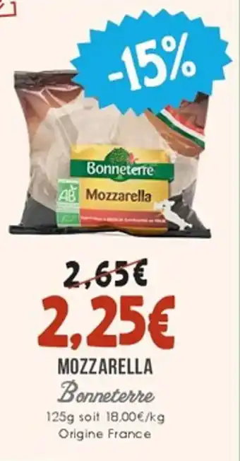 Naturalia BONNETERRE Mozzarella offre