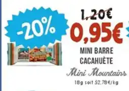 Naturalia MINI MOUNTAINS Mini barre cacahuète offre