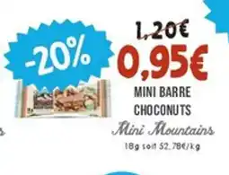 Naturalia MINI MOUNTAINS Mini barre choconuts offre