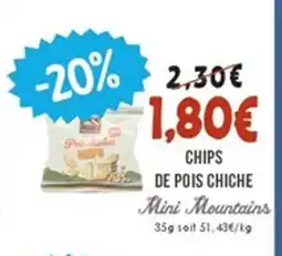 Naturalia MINI MOUNTAINS Chips de pois chiche offre